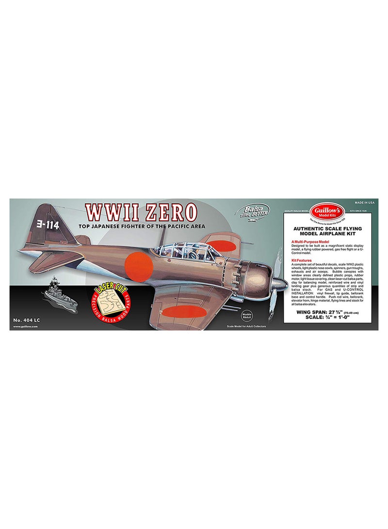 WWII Zero Laser Cut Model Kit