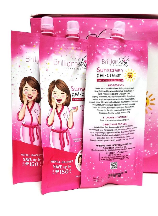 Sunscreen Gelcream Spf 30 Sachet Size 50 Gram (Pack Of 3)