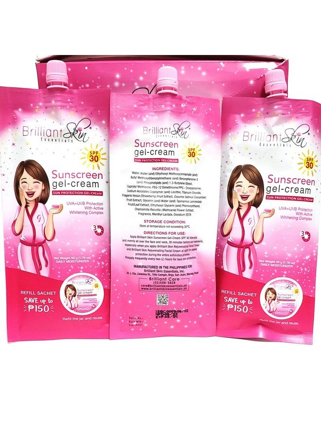 Sunscreen Gelcream Spf 30 Sachet Size 50 Gram (Pack Of 3)