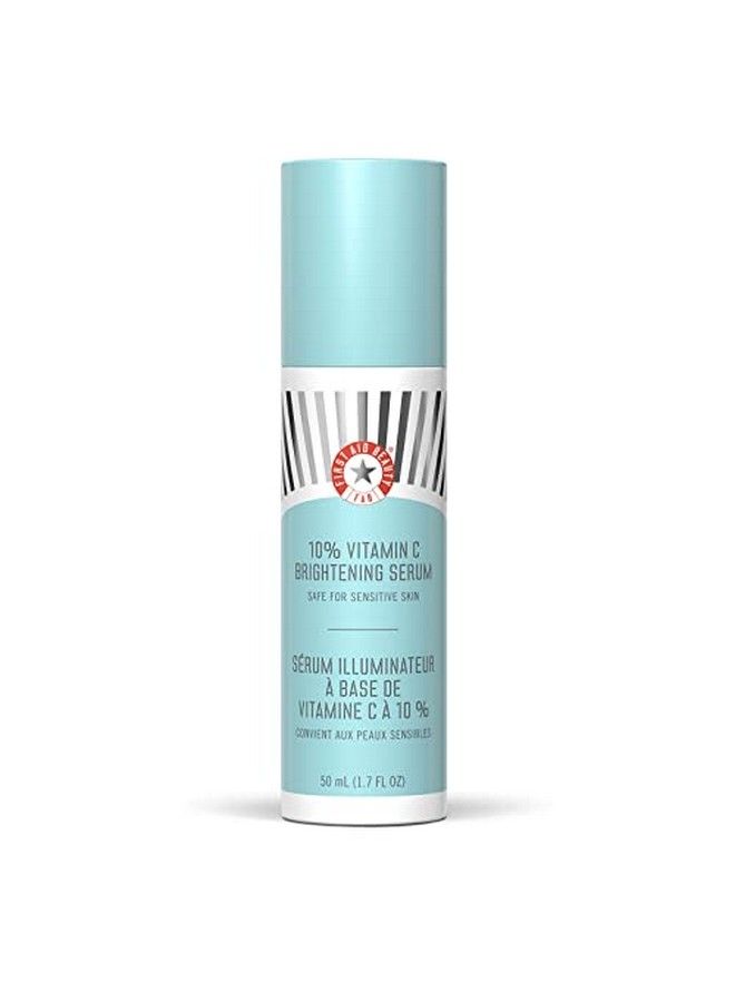 10% Vitamin C Brightening Serum Safe For Sensitive Skin Helps Brighten + Visibly Firm Face + Neck 1.7 Oz