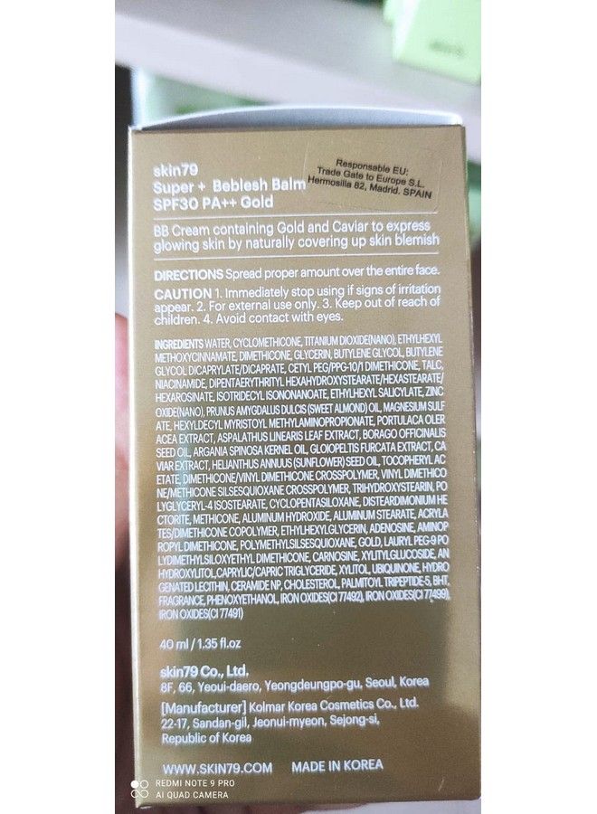 Gold Bb Super Plus Beblesh Balm 40G 1 Pack