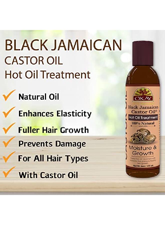 Black Jamaican Castor Oil Hot Oil Treatment Helps With Hair Growth Restores Damaged Hair Siliconeparaben Free For All Hair Types And Textures Made In Usa 6Oz