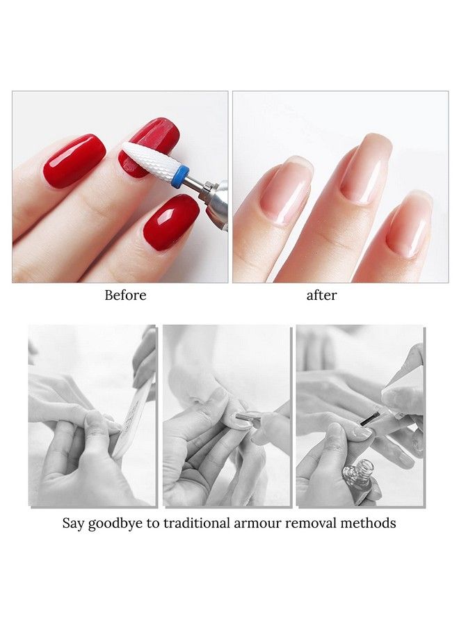 Ceramic Nail Drill Bits 10Pcs 3/32 Nail Drill Bits Set For Acrylic Gel Nails Professional Nail Drill Bits Cuticle Remover Crystal Nail Extension Nail Removal