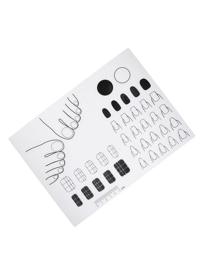 Acrylic Nail Training Mat Nail Art Stamping Mats Silicone Trainer Sheet For Application Practice Roll Up Pad Template Manicure Mat For Acrylic Fingernails