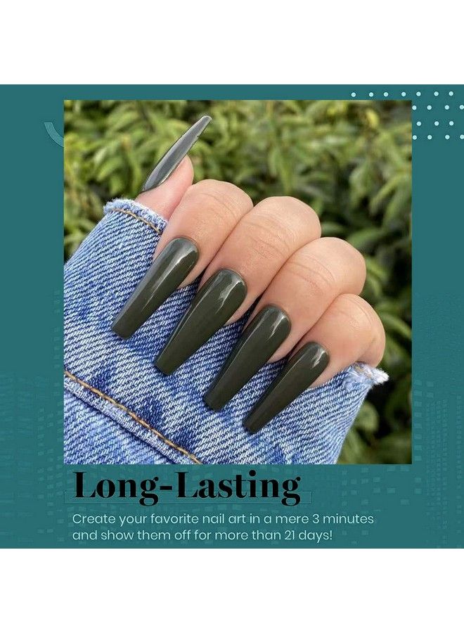 Nailgil Gel Nail Polish Set Green 6 Colors Soak Off Olive Turquoise Sage Nail Gel Mint Army Teal Green U V Nail Polish With Nail Stickers Gift For Women Diy At Home 10Ml
