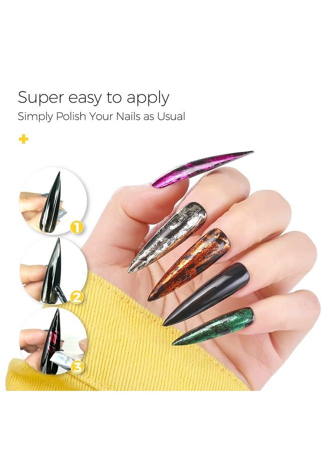 Nail Art Foil Glue Gel O.5 Oz Nail Foil Glue For Nails 15Ml Designer Nail Foils Nail Art Foil Transfer Gel Uv Led Lamp Required (1 Bottle)