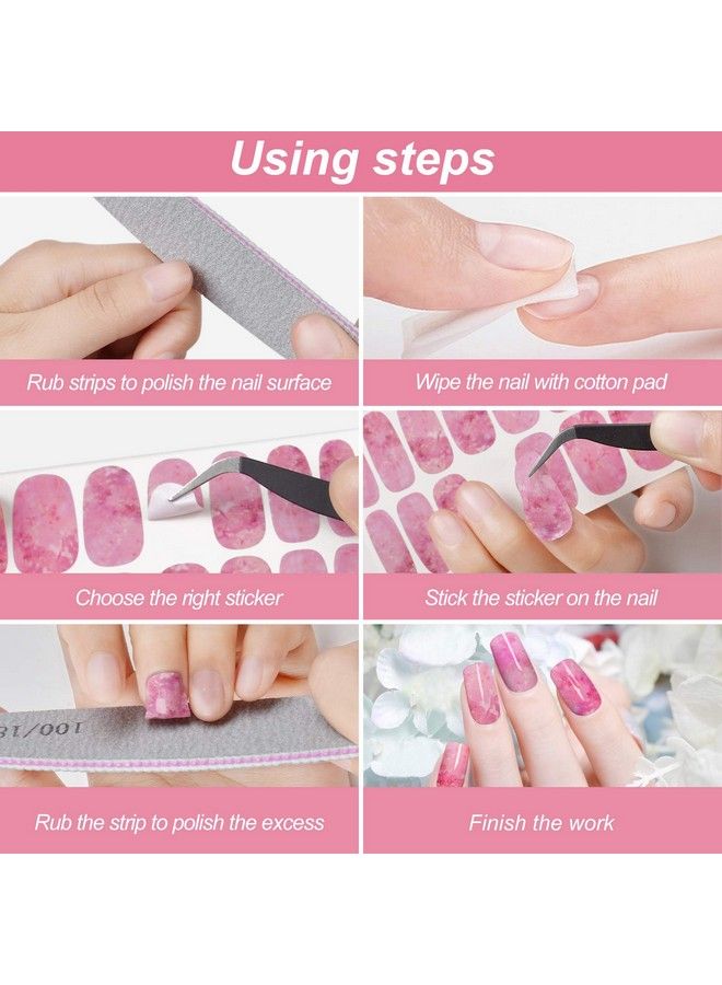 12 Sheets Marble Nail Art Polish Stickers Full Wrap Strips Torokom Selfadhesive Nail Polish Stickers Decal Marble Printed Full Wraps Strips Nail Art Polish Decals With Nail File For Women Girls