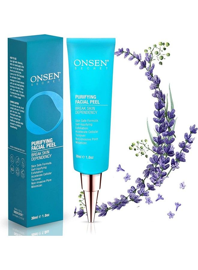 Onsen Exfoliating Peeling Gel Daily Gentle Face Exfoliator Dark Spot Remover Organic Facial Peel For Sensitive Skin Natural Whitening Peeling Gel For Women 1 Fl Oz/30 Ml