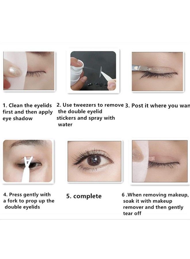 Eyelid Tape Invisible Eye Stickers Portable Breathable Natural Invisible Single Sided Double Eyelid Tape Selfadhesive Eyelid Stickers Instant Eye Lift Strips With Y Fork (C)