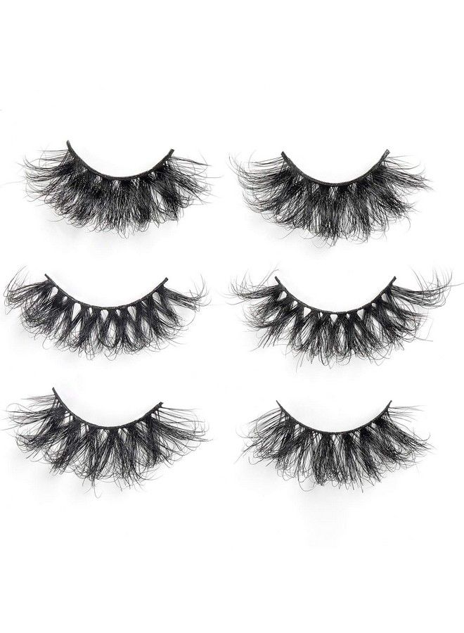 25Mm 3D Mink Lashes Full Volume Mink Eyelashes Fluffy Volume Dramatic 25Mm Mink Lashes Extension Crueltyfree Siberian Mink Strip Eyelashes (06 61 82 Mix)…………