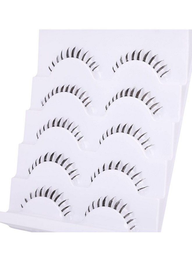 False Eyelashes Bottom Lashes Wispy Natural Mink Lashes Clear Band Diy Lashes Reusable Soft Handmade Lashes Pack