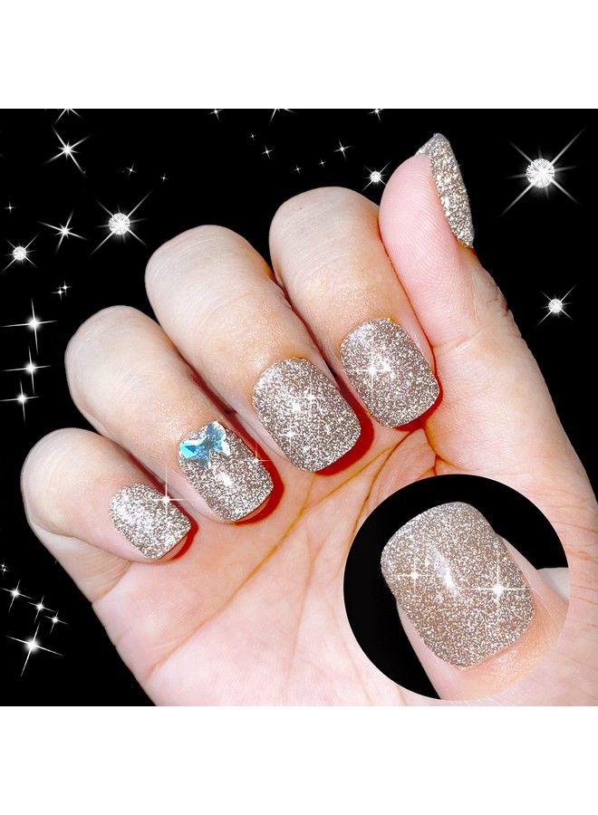 Reflective Glitter Gel Nail Polish15Ml Champagne Gold Flash Diamond Disco Dj Shimmer Nail Gelsparkly Shiny Soak Off Uv Gel Polish Varnishsalon Home Diy Manicure