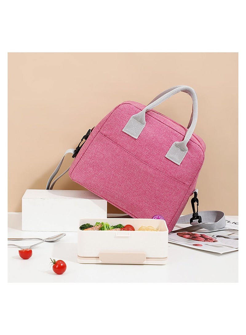Eazy Kids Bento Box wt Insulated Lunch Bag & Cutter Set Combo Girl Power Pink