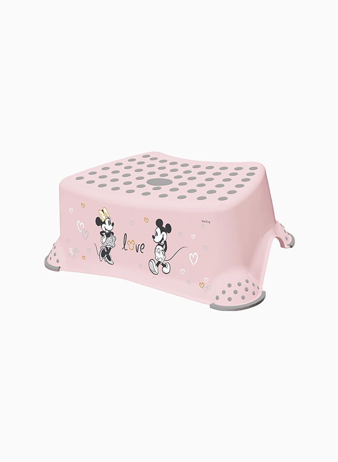 Disney Step Stool With Anti-Slip Function - Minnie Mickey, Pink