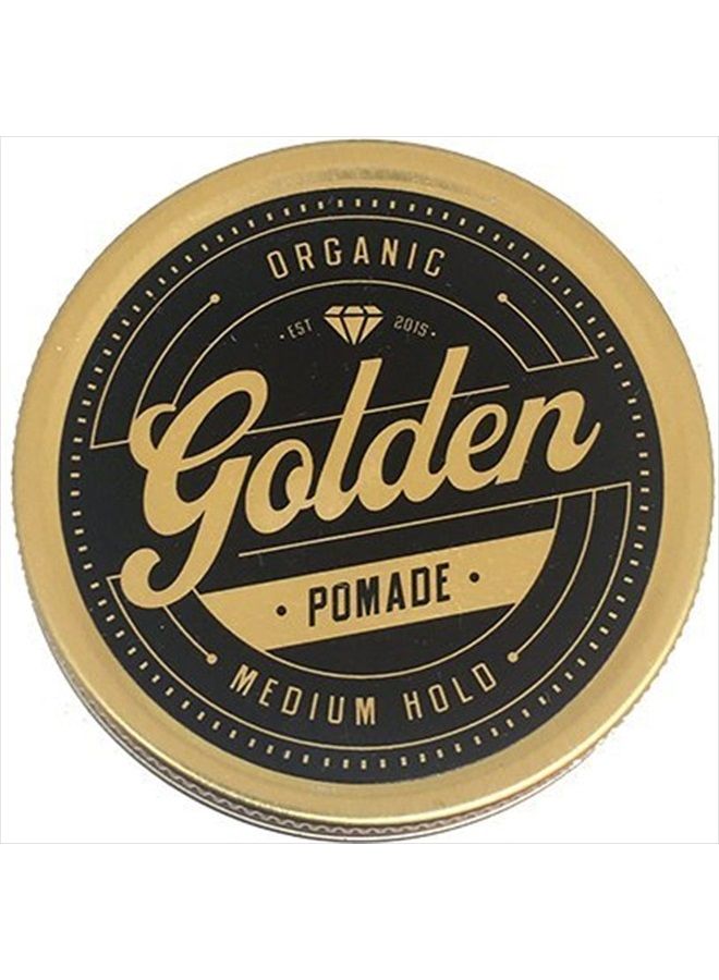 3,3 Oz Organic & Natural Hair Pomade Wax & Oil Base - Handcrafted with love in Denmark by Us - Perfect Shine effect for long and short hair - Medium and Flexible Hold - UNISEX -Organic