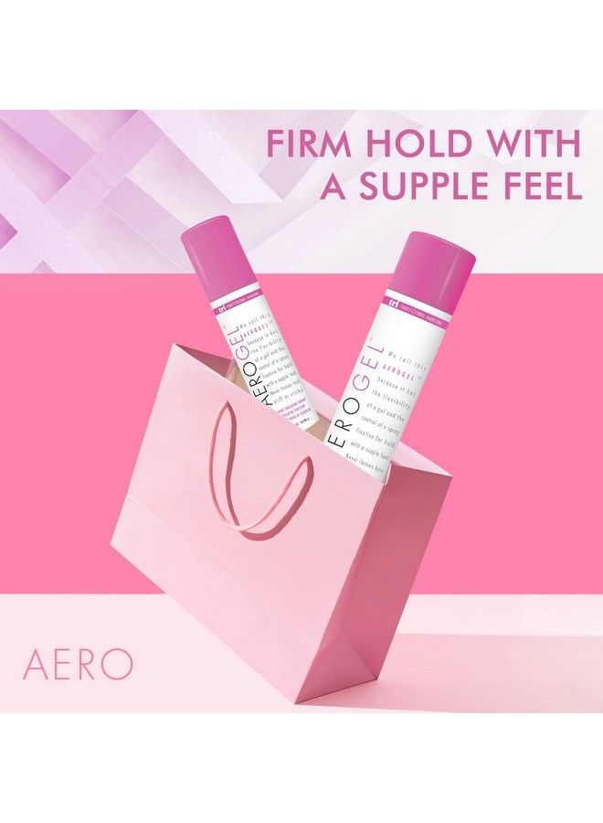 Tri Aerogel Hair Styling Gel Plus Texture Spray For Hair For Men & Women Combining Flexibility Of Gel & Control Of Spray For Strong Hold No Hair Flakes To All Hair Style & Types 10.5 Oz & 3 Oz