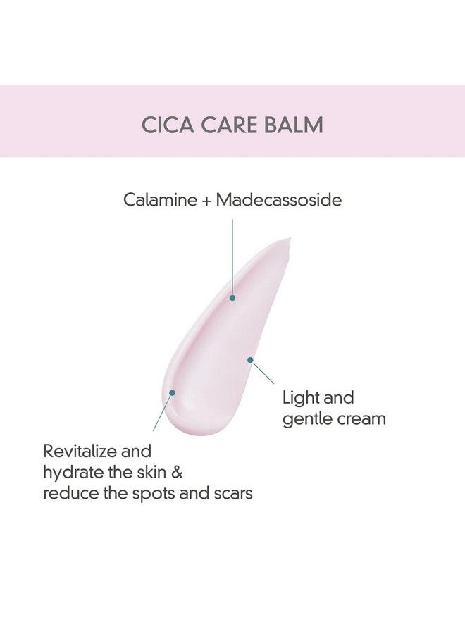] Cica Care Face Balm Soothing And Skin Repairing Cica Cream For Acne Prone And Sensitive Skin With Calamine And Madecassoside (1.4 Fl Oz)