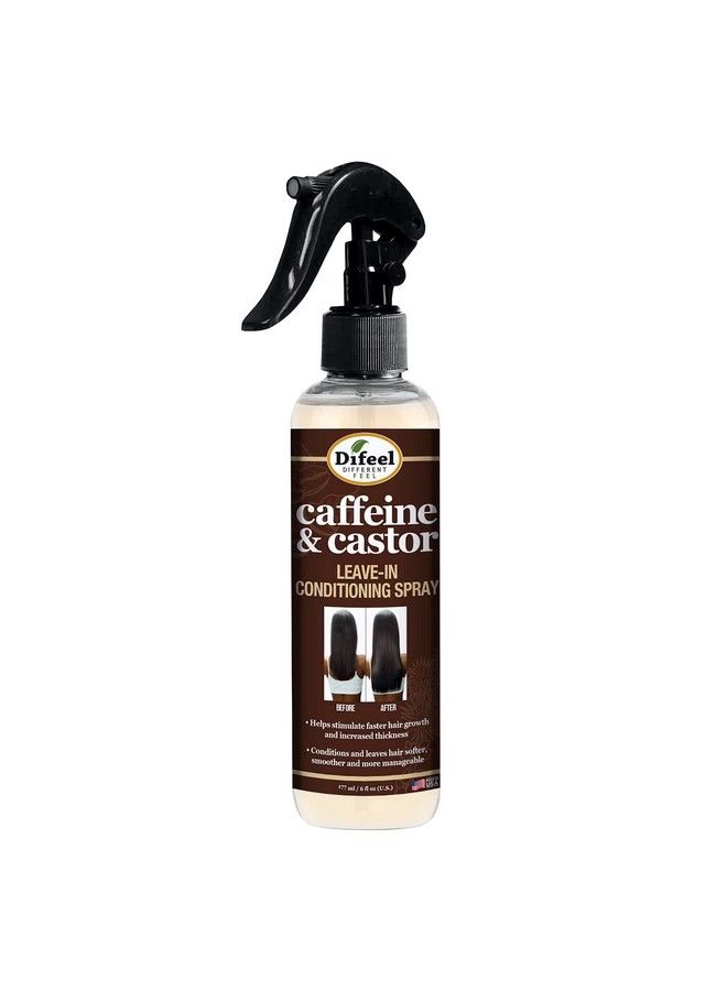 Caffeine & Castor Leavein Conditioning Spray 6 Oz.