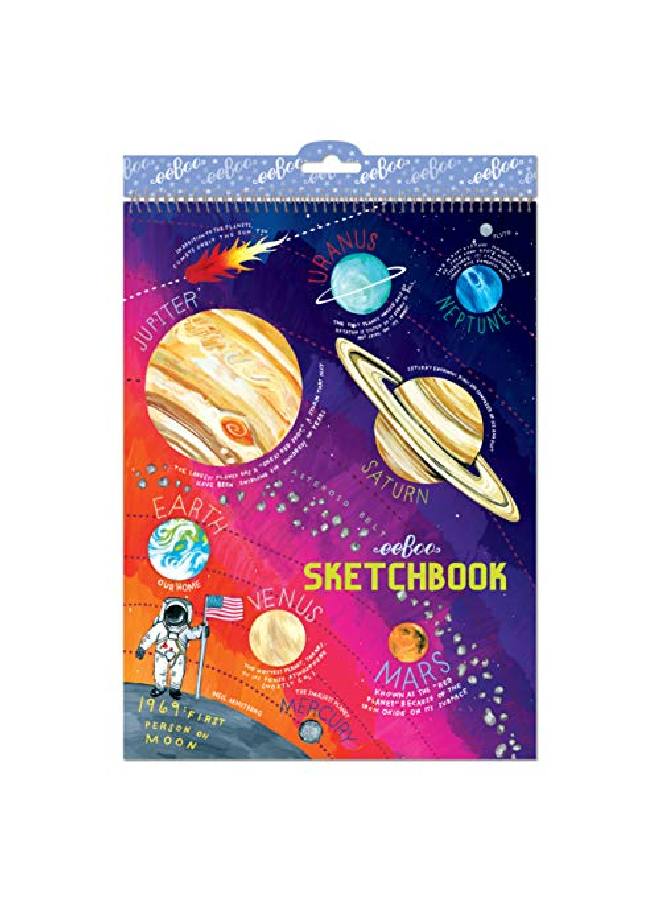 Solar System Sketchbook/60 Pages Multicolor