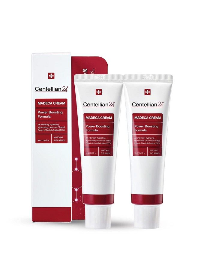 Cream Power Boosting Formula (Season 4 Pack Of 2) Wrinkle Moisturizer For Acneprone Dry And Sensitive Skin. Teca Centella Asiatica Alkannin Hyaluronic Acid Collagen & Elastin (1.69 Fl Oz X 2)