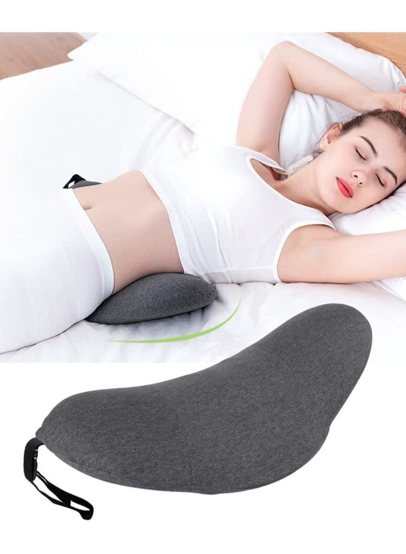 SYOSI Lumbar Support Pillow, Sleeping Waist Pillow Memory, Foam Pregnancy Wedge Cushion Lower Back Support Sleeping Pillow, for Waist Back Pain Spine