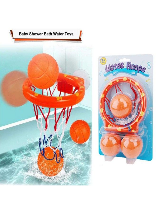 Bathtub Fun Basketball Hoop Balls Set Bathroom Shooting Game Toy For Toddler Kids Children Baby Bath Tub