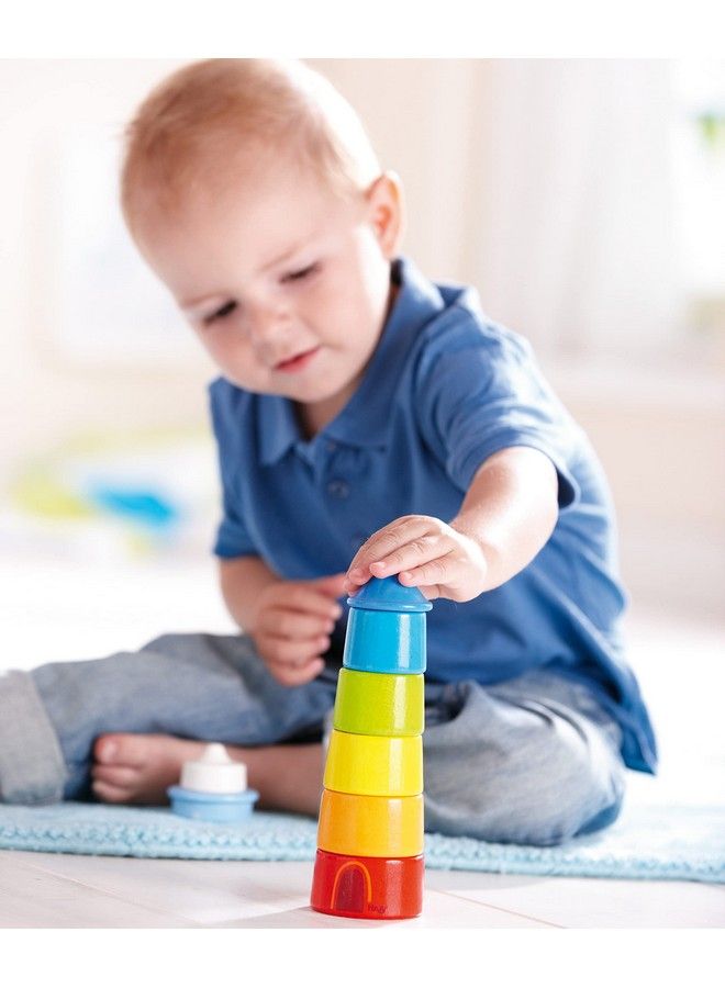 Lighthouse Wooden Rainbow Stacker 8 Piece Set (Made In Germany)
