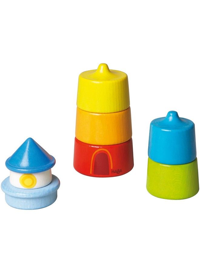 Lighthouse Wooden Rainbow Stacker 8 Piece Set (Made In Germany)
