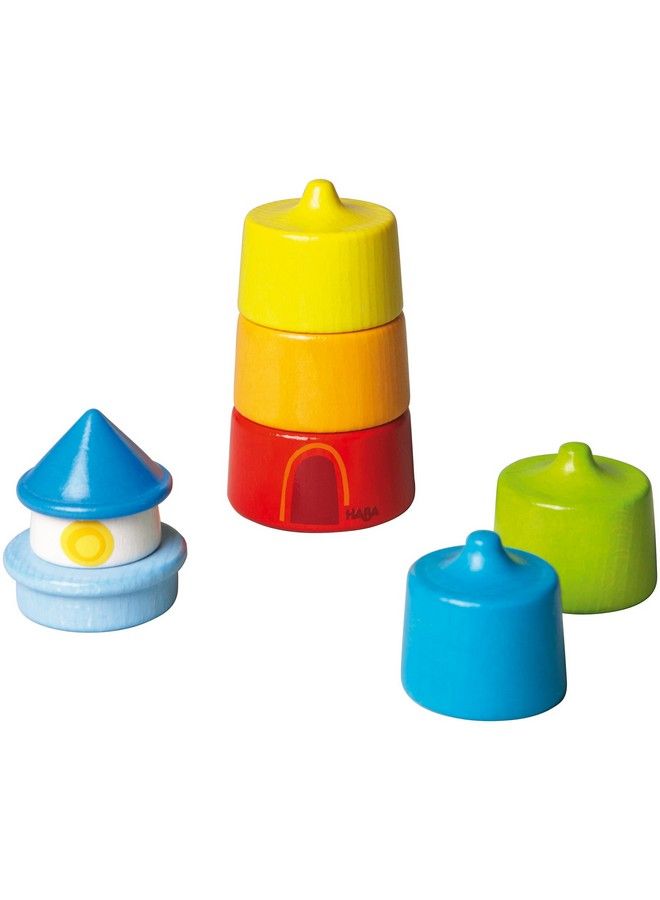 Lighthouse Wooden Rainbow Stacker 8 Piece Set (Made In Germany)