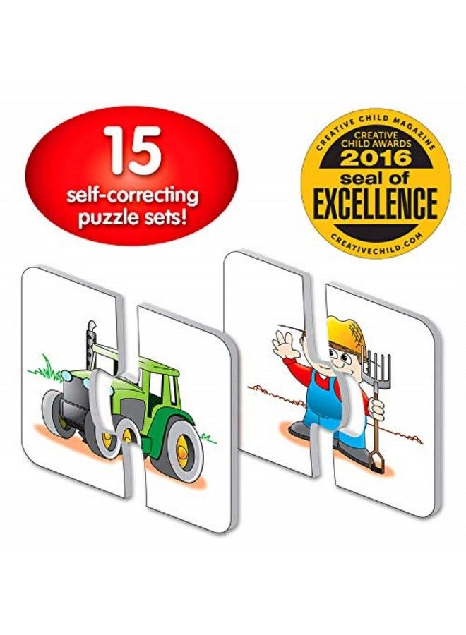 : My First Match It On The Farm 15 Selfcorrecting Farming Image Matching Puzzles White