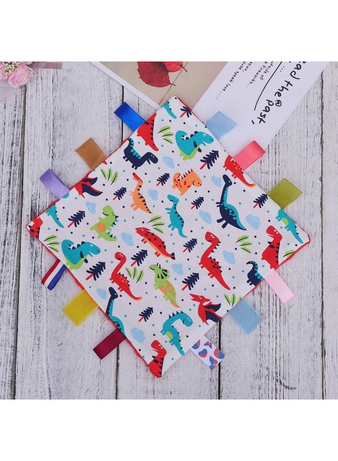 Baby Colorful Security Tag Blanket Soft Appease Towel For Newborn Toddlers(Dinosaur Pattern)