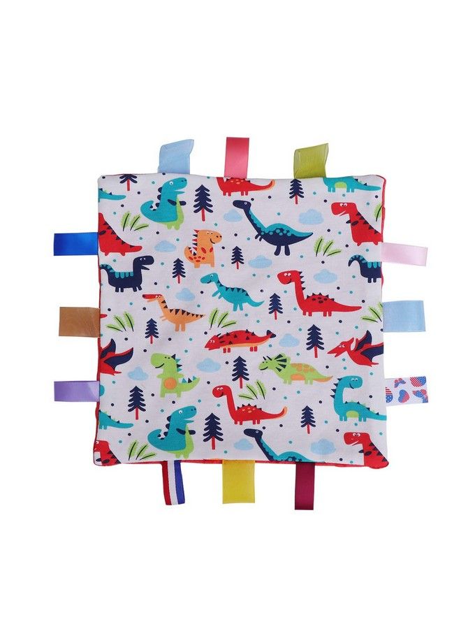 Baby Colorful Security Tag Blanket Soft Appease Towel For Newborn Toddlers(Dinosaur Pattern)