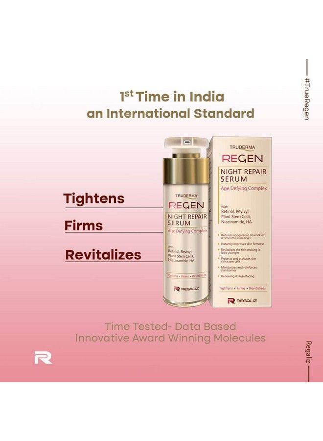 Regen Night Repair Serum For Skin Ageing 50Ml