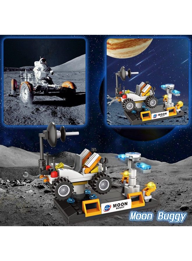 City Space Exploration Toys Stem Aerospace Building Kit Toy With Rocket Space Shuttle Moon Buggy Satellite Best Gifts For 6 7 8 9 10 11 12 Years Old Kids Boys Girls (455 Pieces)