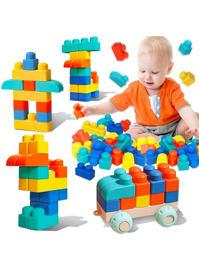Kids Building Blocks Colorful Soft Blocks For Toddlers Building Block Sets 21 Pcs Stem Toddler Toys Large Building Toys Baby Teething Gifts