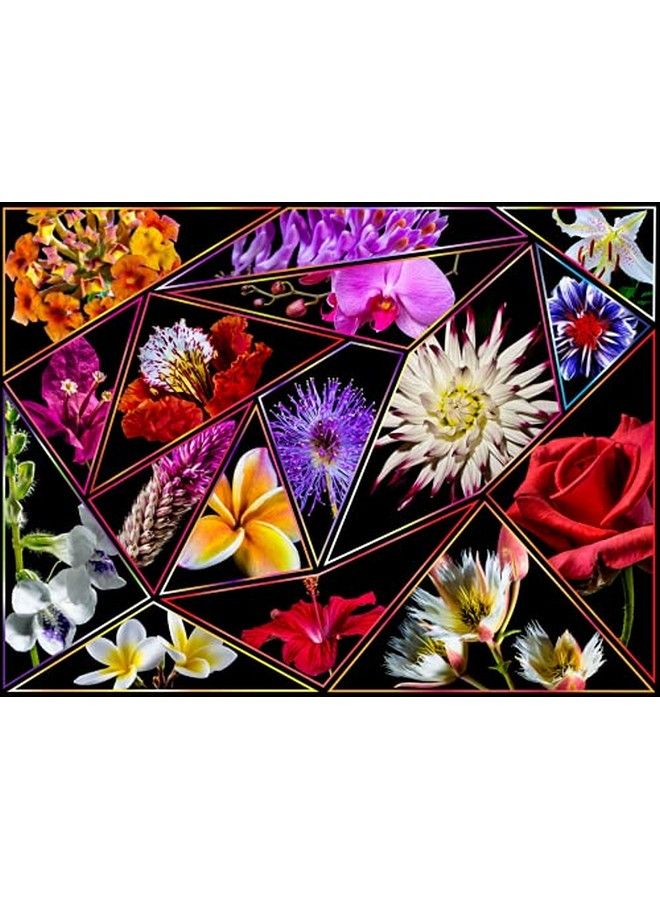 Flower Power 1000 Piece Puzzle For Adults Flowers Jigsaw Puzzle 1000 Piece Collage