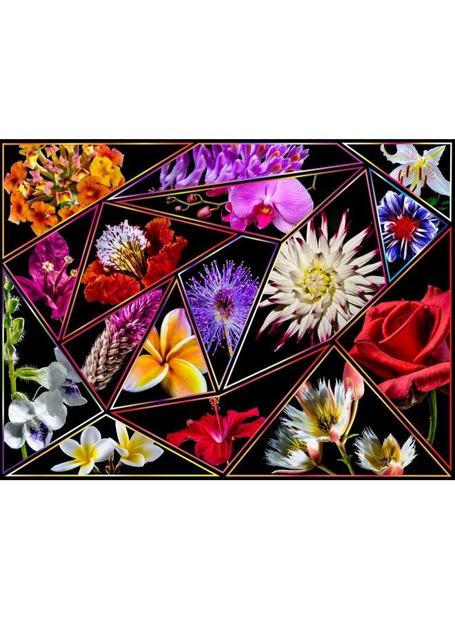 Flower Power 1000 Piece Puzzle For Adults Flowers Jigsaw Puzzle 1000 Piece Collage