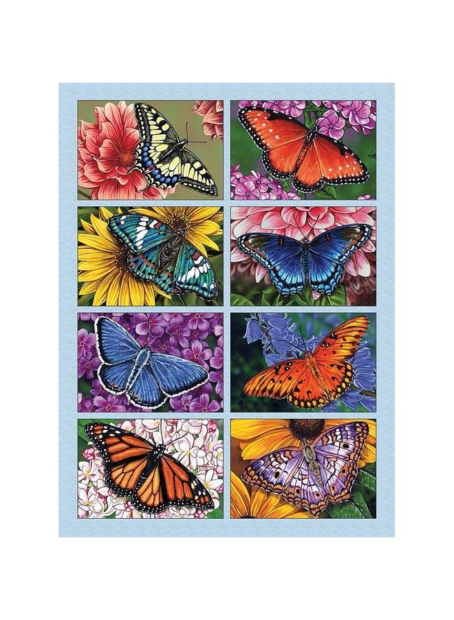 300 Large Piece Jigsaw Puzzle For Adults Butterflies And Blooms Butterflies Quilt By Artist Marilyn Barkhouse 300 Pc Jigsaw