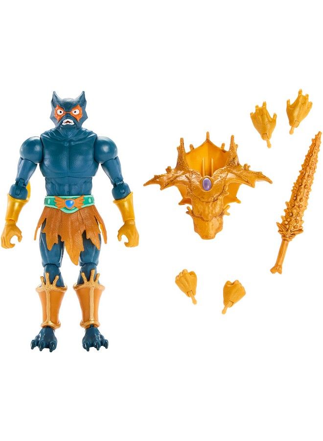 Masterverse Action Figure Merman Deluxe Collectible With Sword Swappable Hands And Chest Armor Motu Toy