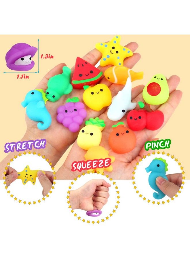 100 Pcs Mochi Squishies Toys With Gift Box Mini Stress Toys Mochi Animals Unicorn Dinosaur Kawaii Squishies Party Favors For Kids Adults Fidget Toys Birthday Gifts Halloween Toys For Boys Girls