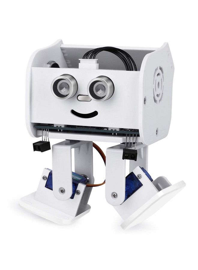 Penguin Bot Biped Robot Kit Compatible With Arduino Project With Assembling Tutorialstem Kit For Hobbyists Stem Toys For Kids And Adultswhite Version V2.0