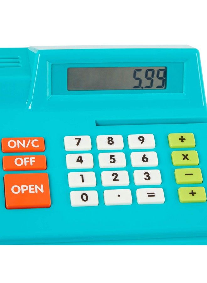 Toy Cash Register For Kids Toddlers 48Pc Play Register With Toy Money Credit Card Calculating Cash Register (No Scanner) 3 Years +