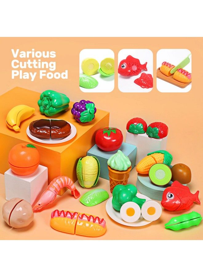 Play Kitchen Accessories Toy Play Food Sets For Kids Kitchen Toddler Kitchen Set For Kids With Play Pots Pans Kids Kitchen Playset Play Kitchen Toys For Girls Boys