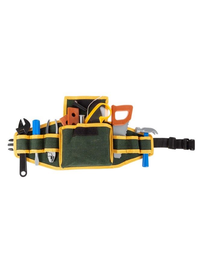 Kids Tool Belt Set Children’S Handyman Kit With 2 Belts Saw Hammer Screwdriver Wrench Pliers Safety Goggles 20 Pcs
