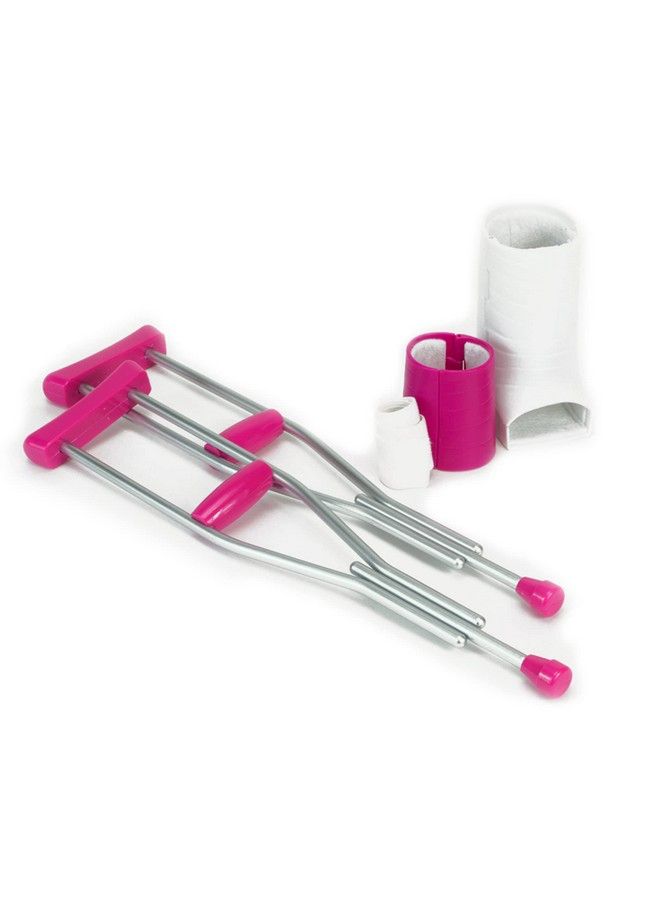 Sophia’S Doll Cast & Crutches 4 Piece Accessory Set With Pretend Underarm Crutches Arm Cast Leg Cast And Bandage For 18
