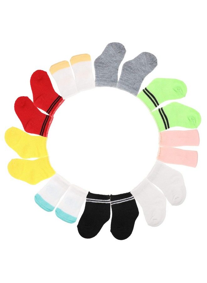 5 Pairs Doll Socks For 18 Inch Girl Dollinclude 2 Pairs Striped Socks And 2 Twotone Socks And 1 Pairs Solid Color Socks Have 9 Colors Send By Random For Baby Doll