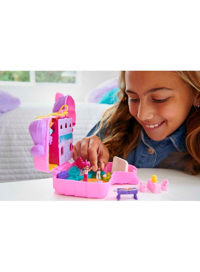 Compact Playset Pinata Party With 2 Micro Dolls & Accessories Travel Toys With Surprise Reveals