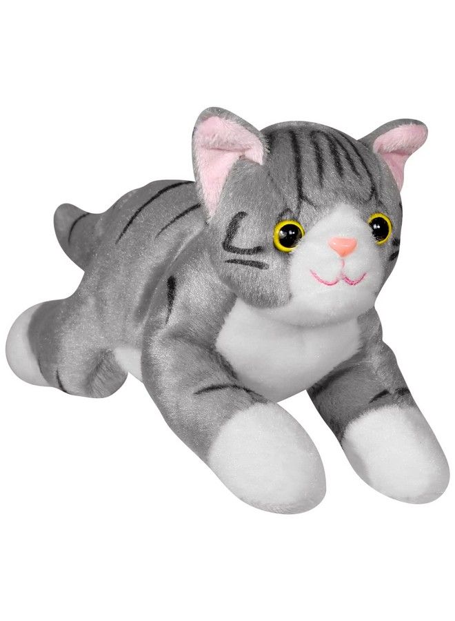 Plush Cat Stuffed Animal Super Soft Huggable Cat Toy For Baby Toddler Boys & Girls Snuggle Cuddle Plush Cat Stuffed With Pp Cotton Great Gift Idea For Birthdays And Holidays 10 Inches