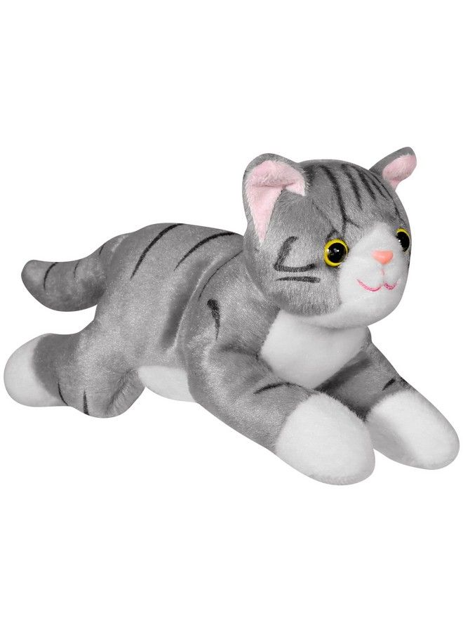 Plush Cat Stuffed Animal Super Soft Huggable Cat Toy For Baby Toddler Boys & Girls Snuggle Cuddle Plush Cat Stuffed With Pp Cotton Great Gift Idea For Birthdays And Holidays 10 Inches