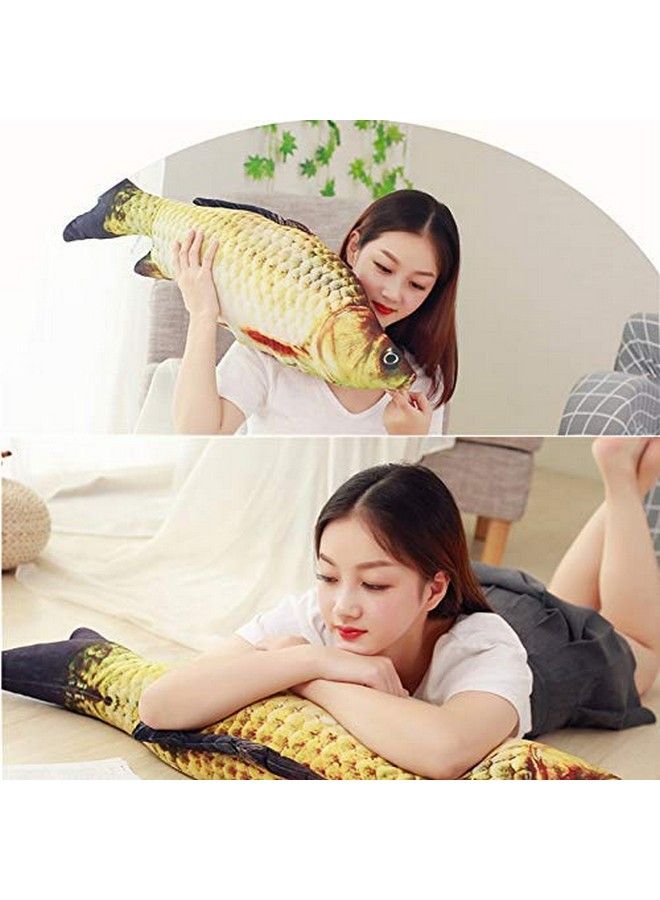 3D Giant Soft Fish Cushion Pillow 31Inch/78Cm Stuffed Carp Toy Home Decoration And Kids Gift